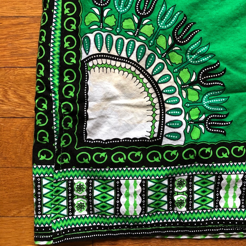 βSOLDβ African Dashiki Green XXL (fits small) - Picture 3 of 3